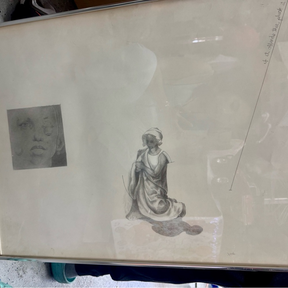 Elegant Black and White Sketch Art